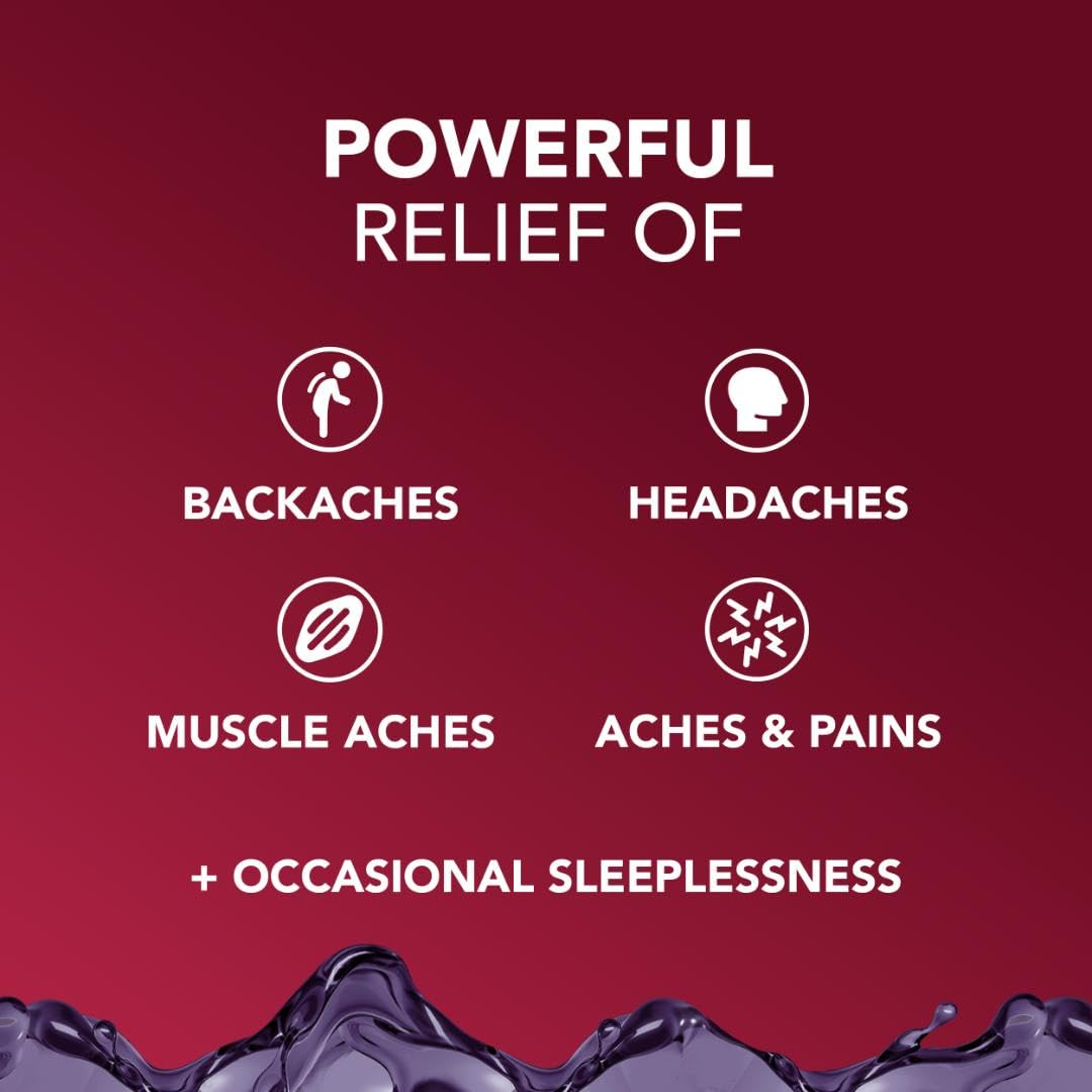 Close up of maximum strength 1000mg acetaminophen liquid medicine packaging