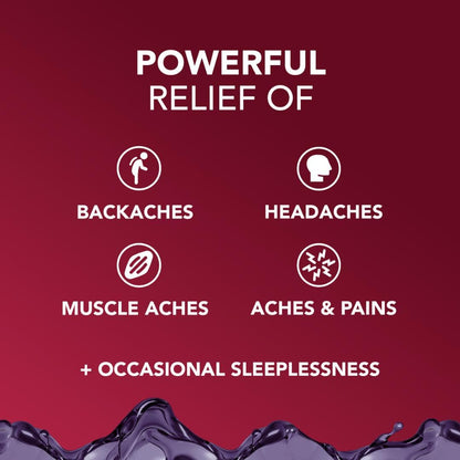 Close up of maximum strength 1000mg acetaminophen liquid medicine packaging
