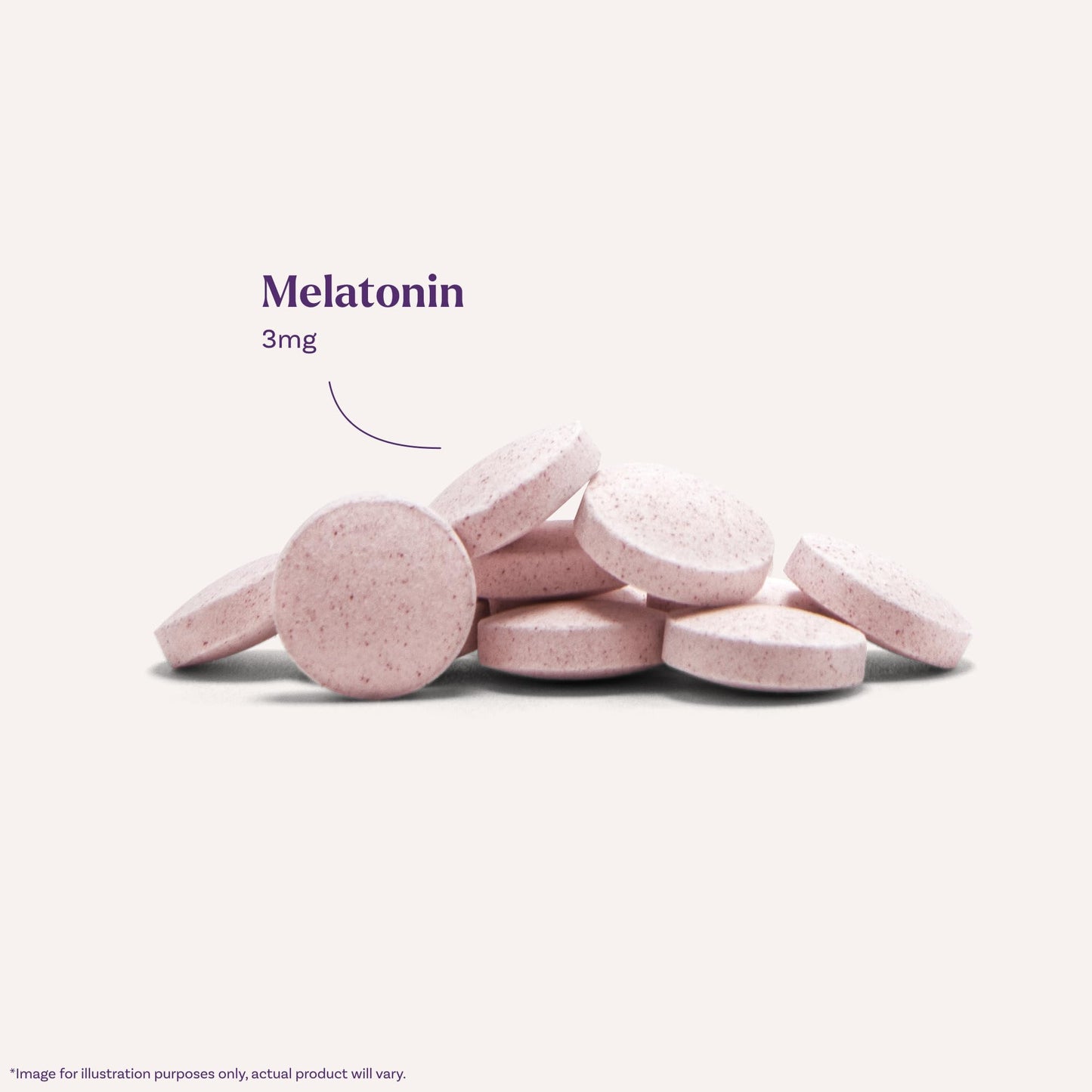 Side profile of Natrol sleep aid tablets bottle showing directions