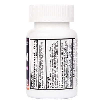 HealthA2Z twenty five milligram sleeping support softgels product presentation layout.