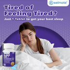 Welmate non habit forming nighttime sleep aid supplement facts