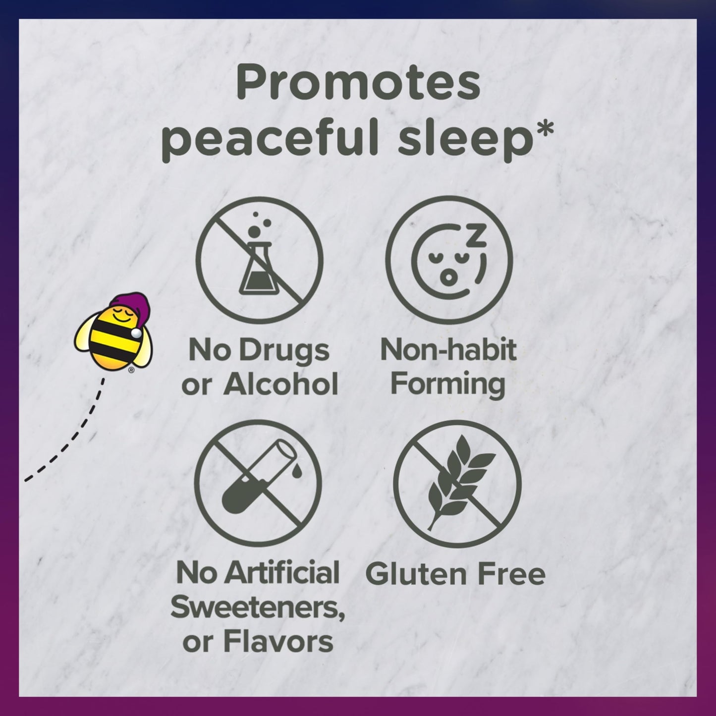 Zarbee's safe drug-free non-habit forming kids sleep supplement