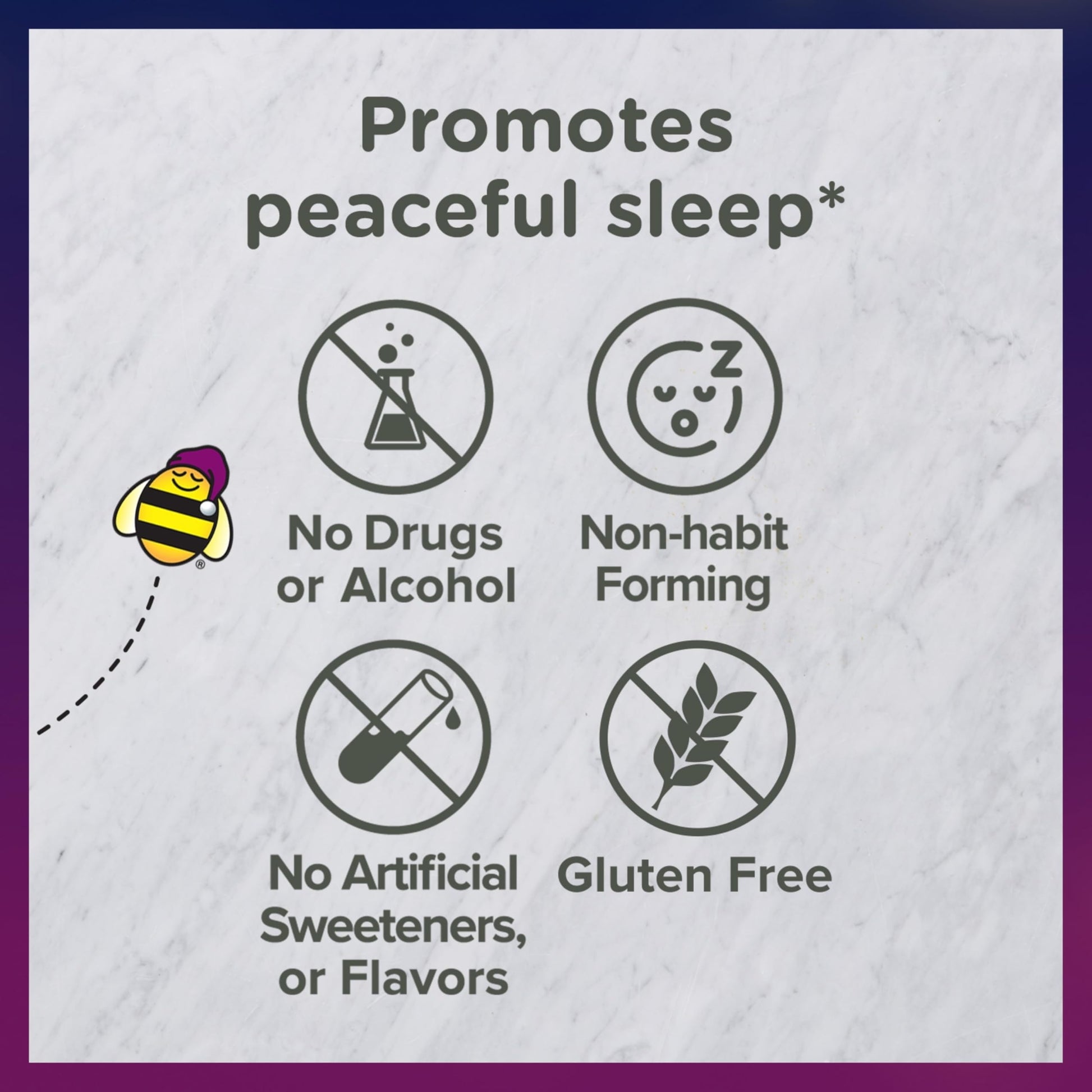 Zarbee's safe drug-free non-habit forming kids sleep supplement