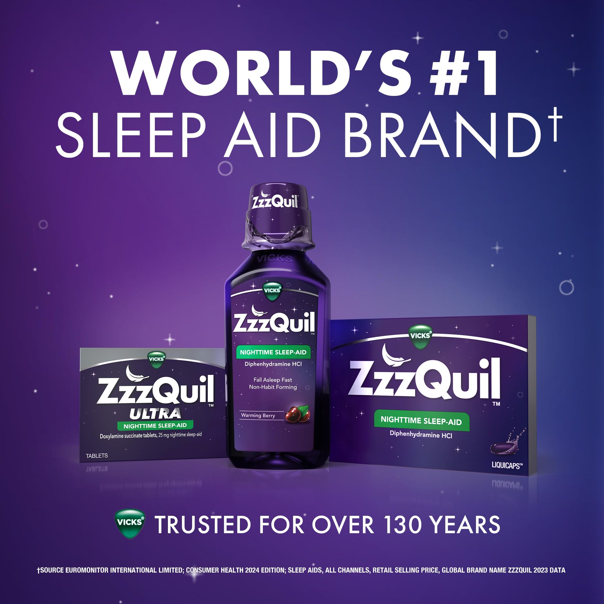 Authentic USA imported occasional sleeplessness liquid remedy on a plain white background.