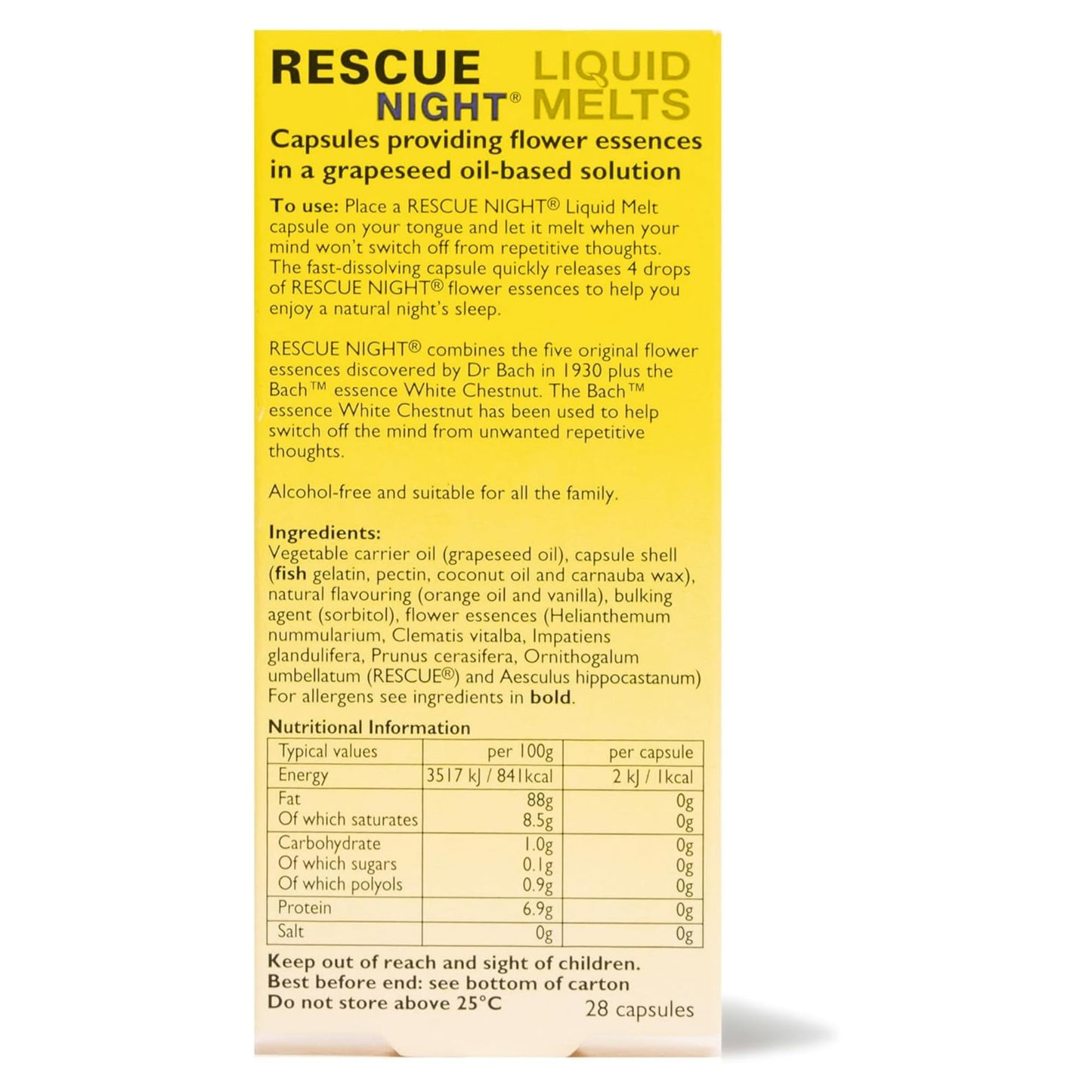 Natural sleep supplement packaging details showcasing non habit forming formula