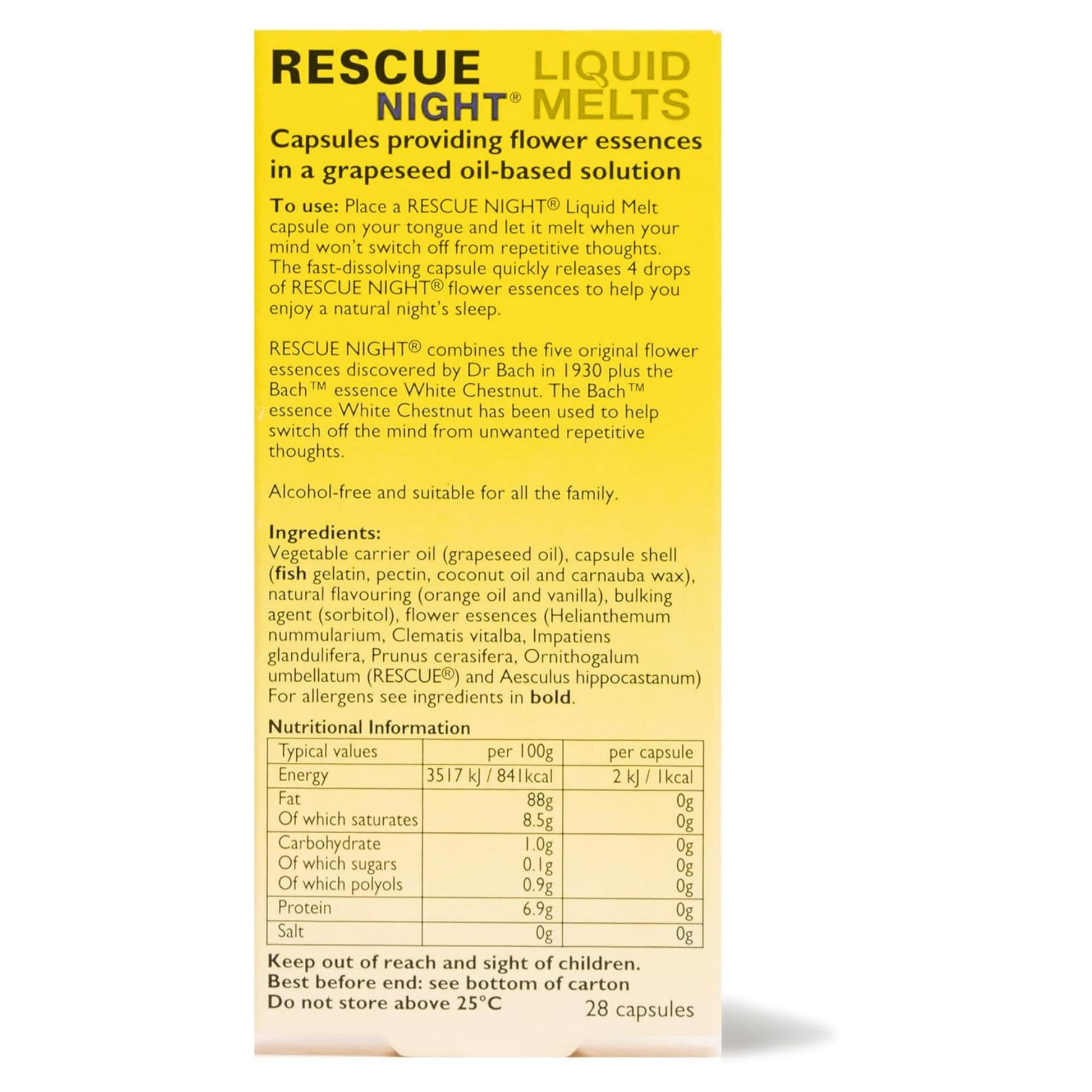 Natural sleep supplement packaging details showcasing non habit forming formula