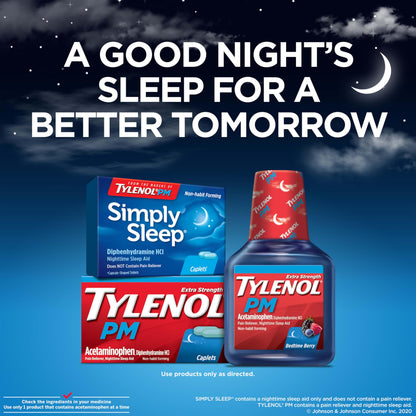 Authentic USA imported Tylenol Simply Sleep non habit forming sleep aid