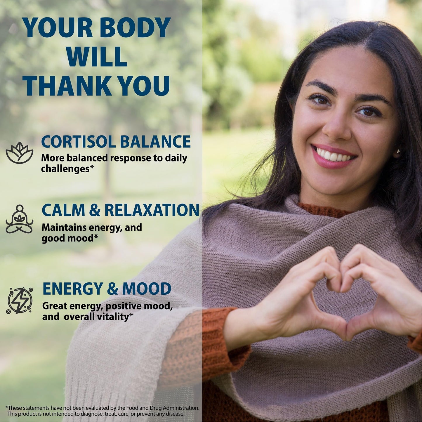 StrongVit cortisol reducer 120 capsules bottle ingredient breakdown.