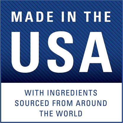 Side view of Hyland's Calms Forte 100 count bottle highlighting the USA imported product details