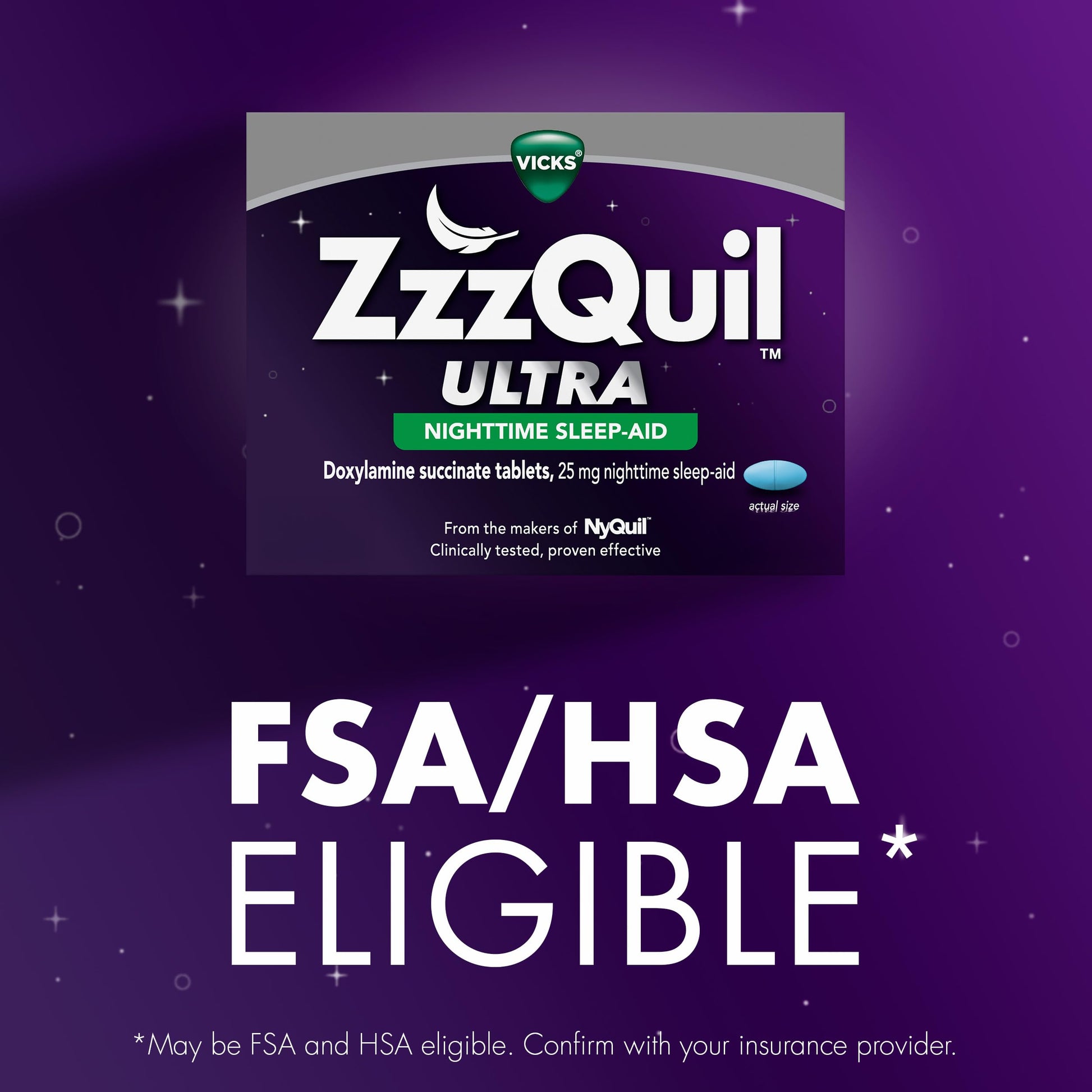 ZzzQuil Ultra premium imported over the counter sleep relief tablets secure seal verification