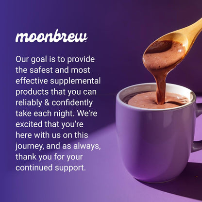 MoonBrew chocolate flavored evening ritual drink preparation steps