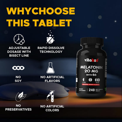 Side label view of Vitabod dietary supplement detailing drug free non habit forming properties.