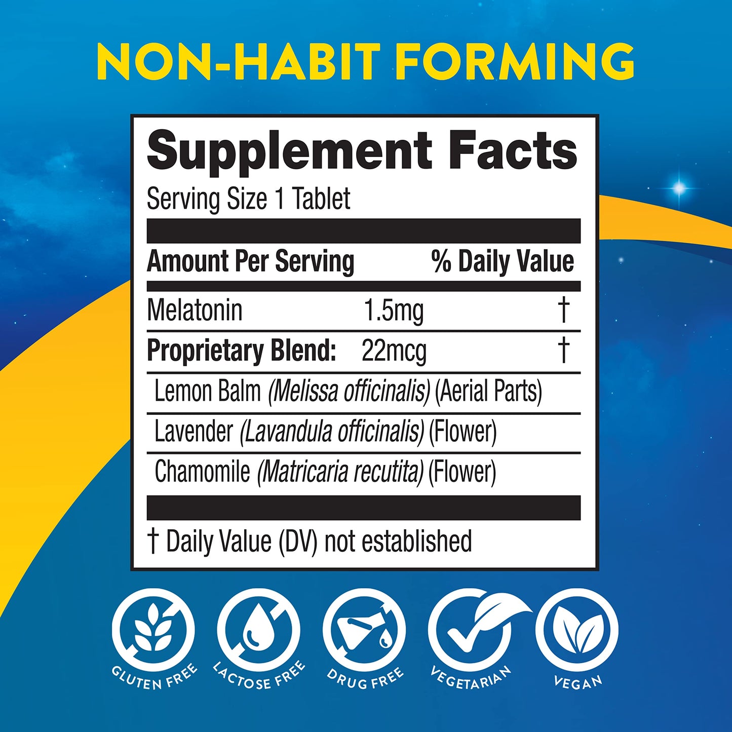 MidNite imported USA sleeping supplement directions and warnings text