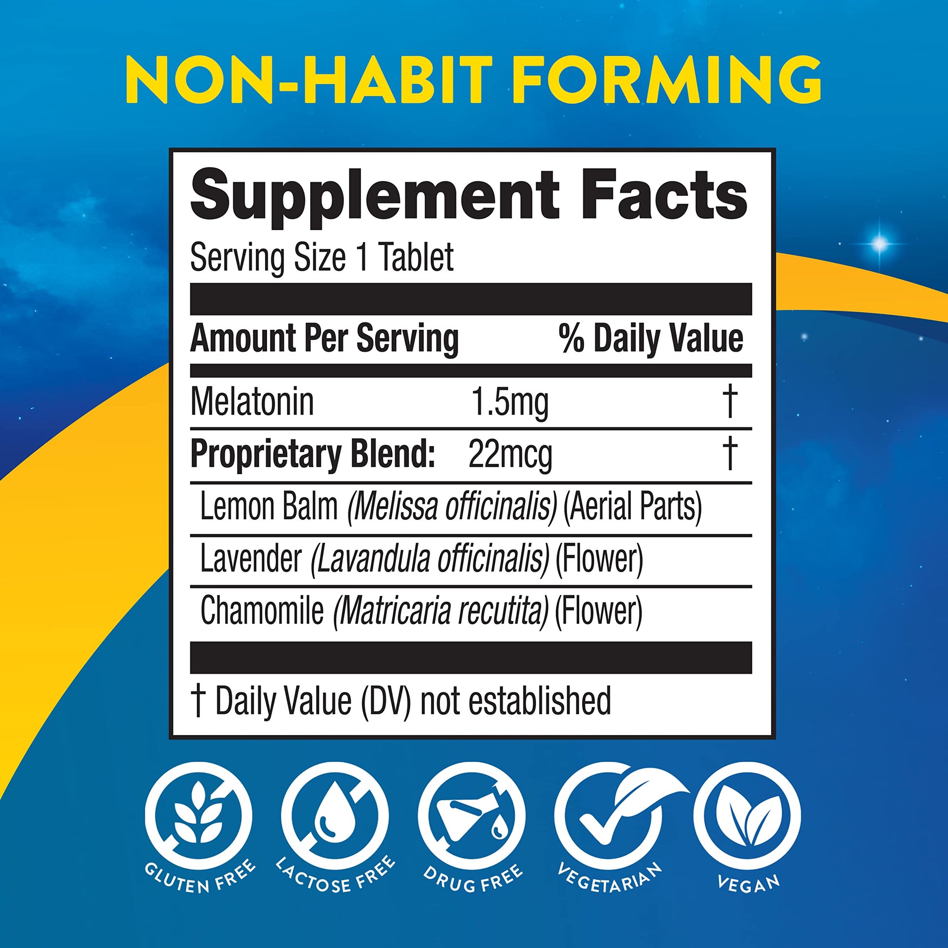 MidNite imported USA sleeping supplement directions and warnings text