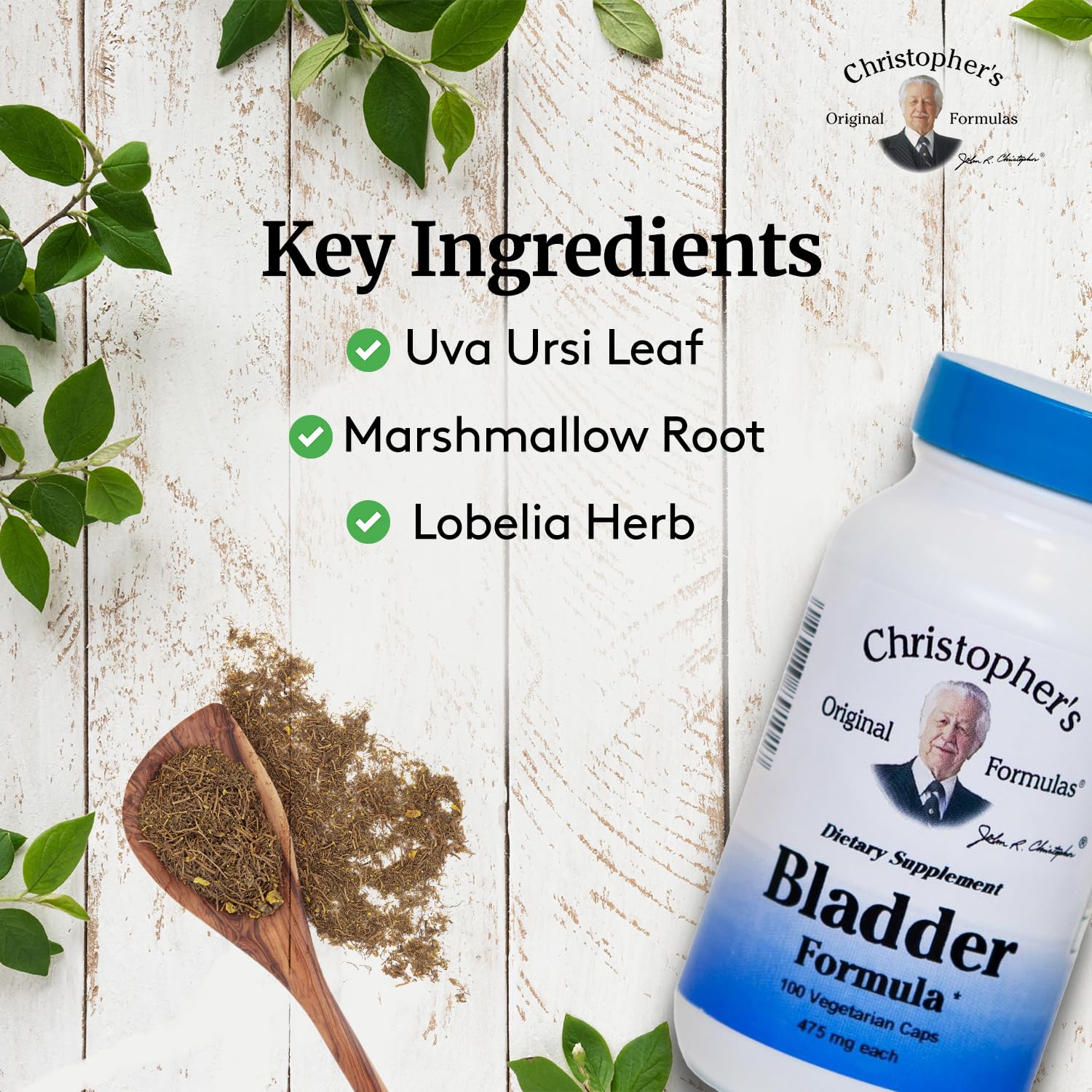 Imported Christopher's Original Formulas Bladder Formula capsules for kidney and bladder health