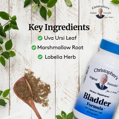 Imported Christopher's Original Formulas Bladder Formula capsules for kidney and bladder health