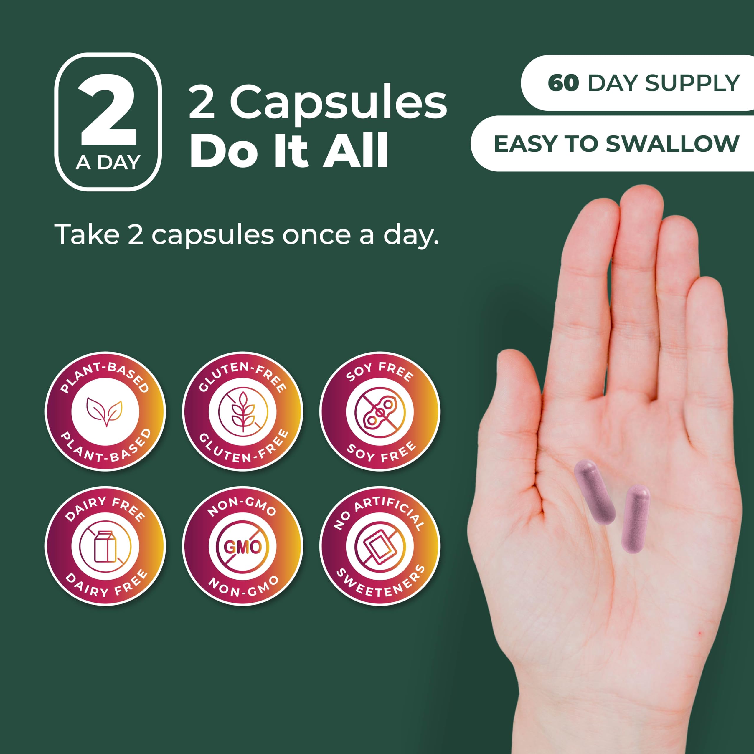 Close up of PurePremium D-Mannose vegan capsule bottle