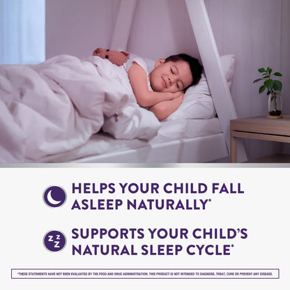 Authentic imported USA ZzzQuil kids melatonin gummies nutritional facts label