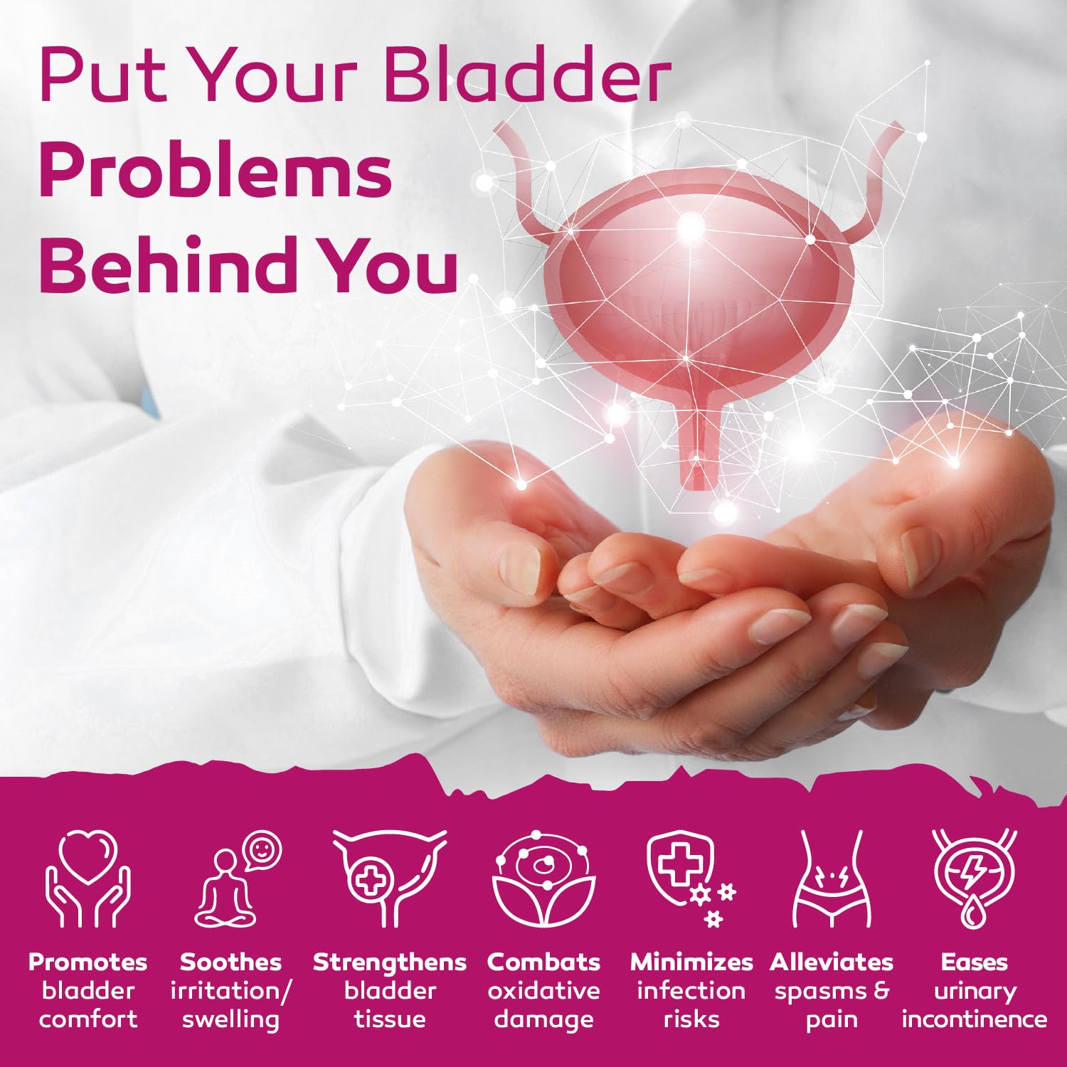 Allergen free non-GMO bladder comfort capsules for men and women