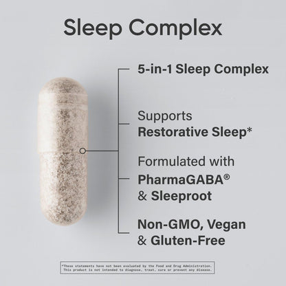 Sports Research Melatonin Free Sleep supplement facts and ingredient list label