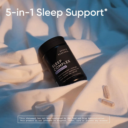 Sports Research authentic melatonin free dietary supplement with valerian root and magnesium