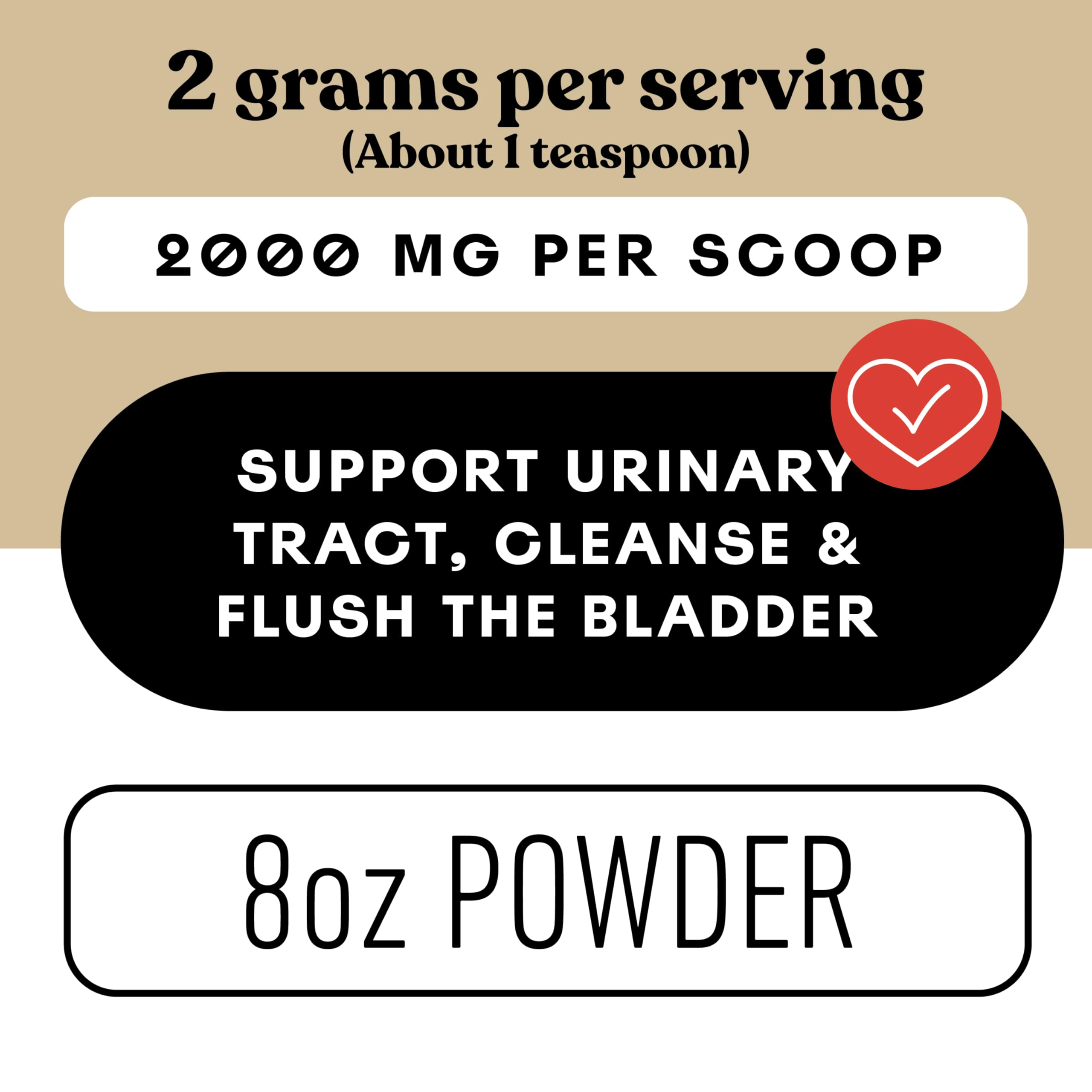 Complete Natural Products Organic D-Mannose Powder jar angled view detailing urinary tract flush benefit
