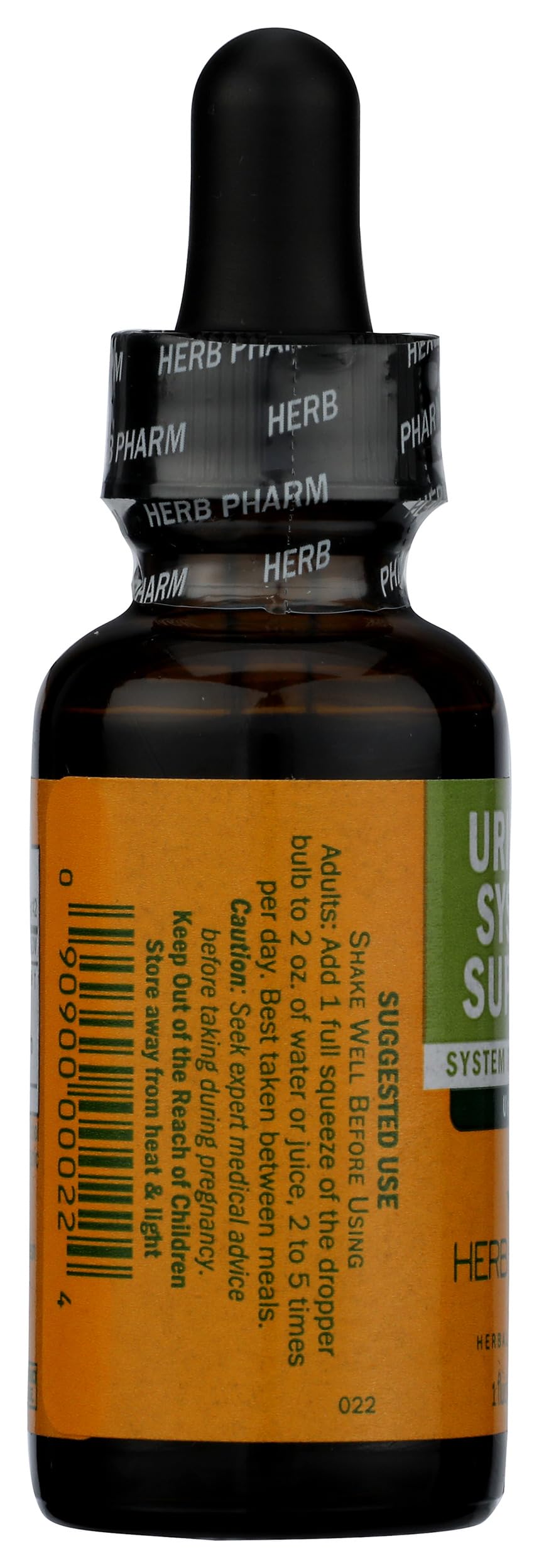 Herb Pharm Urinary System Support imported USA wellness formula bottle side view