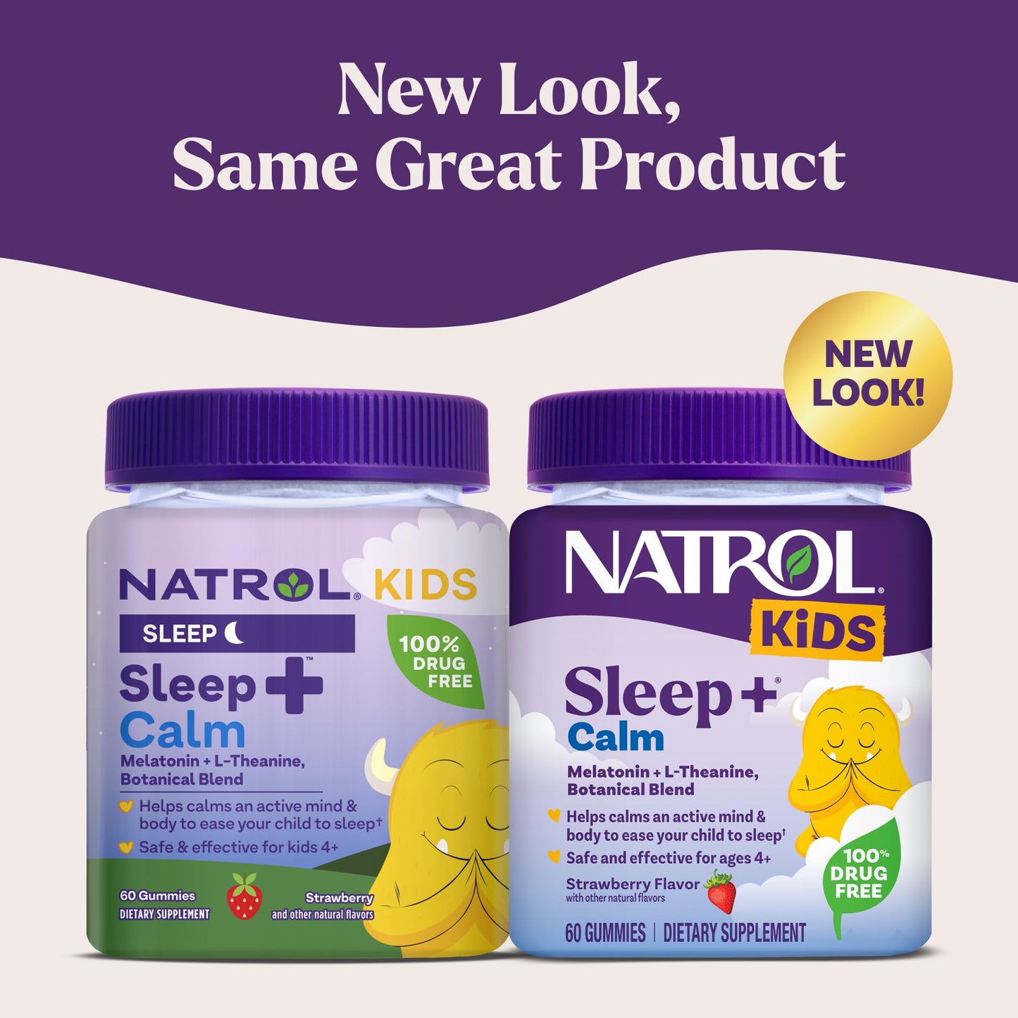 Natrol Kids strawberry flavored sleep supplement gummies for children