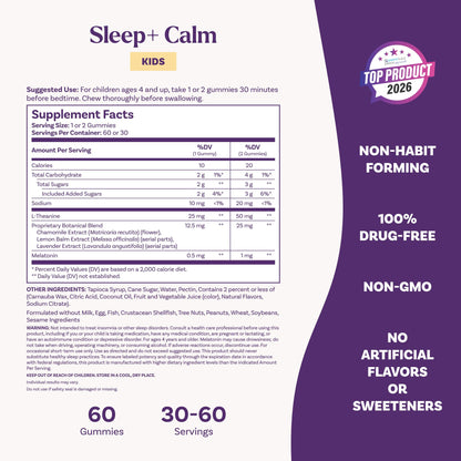 Natrol Kids sleep aid with chamomile lavender and lemon balm