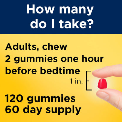 Nature Made dreamy strawberry flavored adult sleep chewables closeup