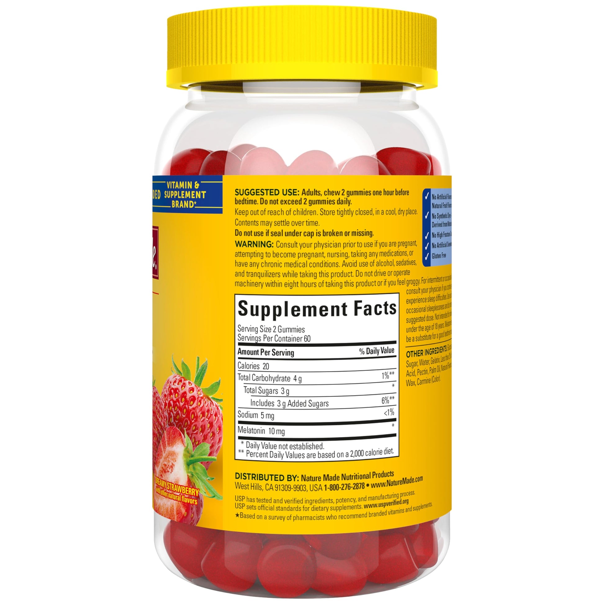 Rudra Retails authentic Nature Made premium melatonin gummy vitamins display