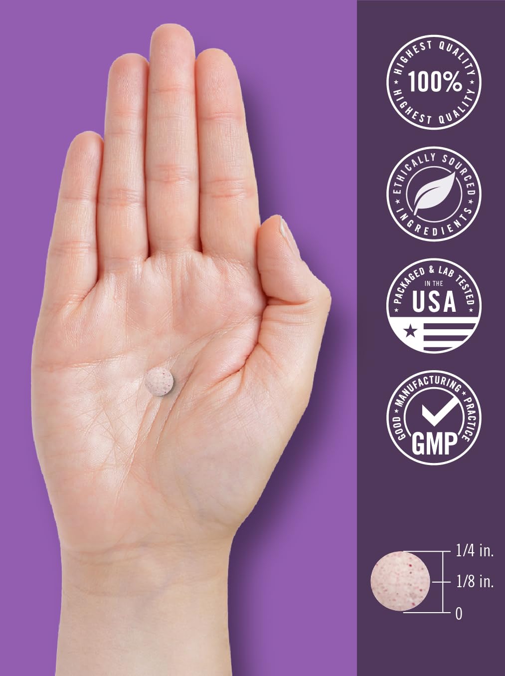 Top view of Carlyle fruit flavored chewable sleep routine supplement for children over four years old
