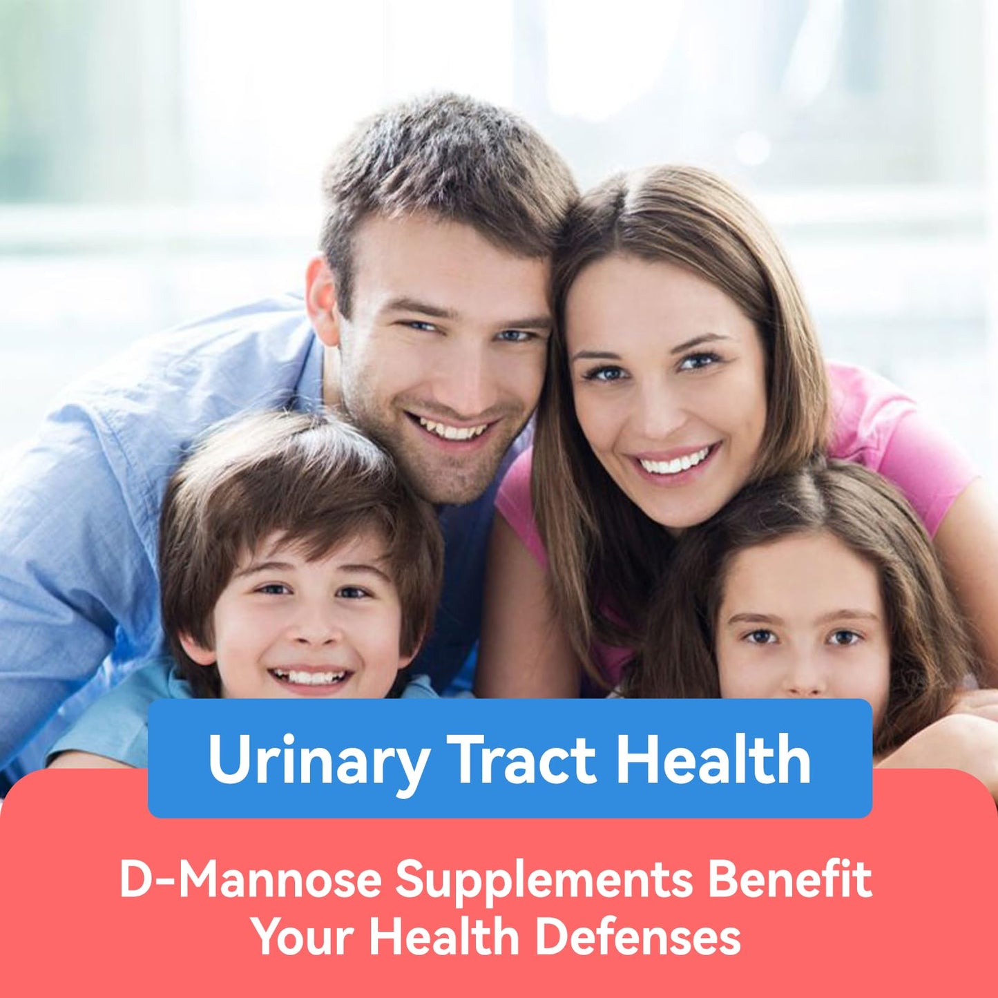 Nature's Nutrition non-GMO D-Mannose and Vitamin C capsules for immune protection