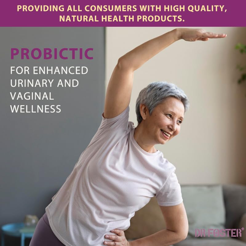 DRFOSTER daily women's probiotic supplement showing complete outer safety seal