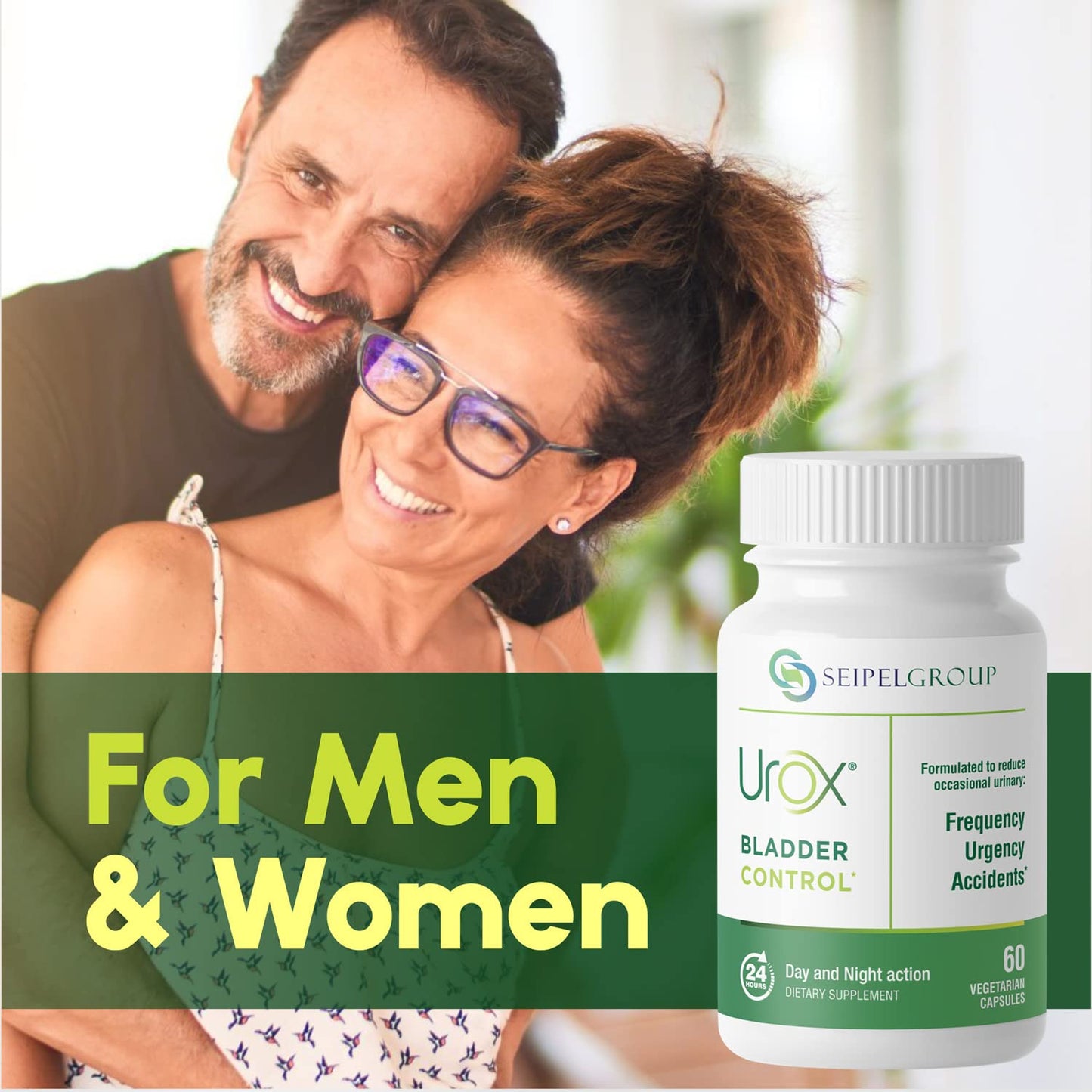 Authentic retail bottle of adult bladder strengthening formula showcasing clean sealing and premium brand design