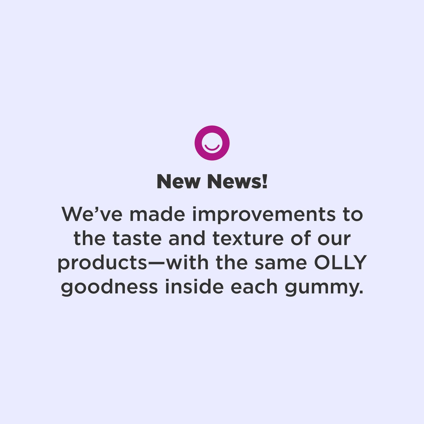 OLLY chewable supplement midnight berry flavor dietary details and serving size information label