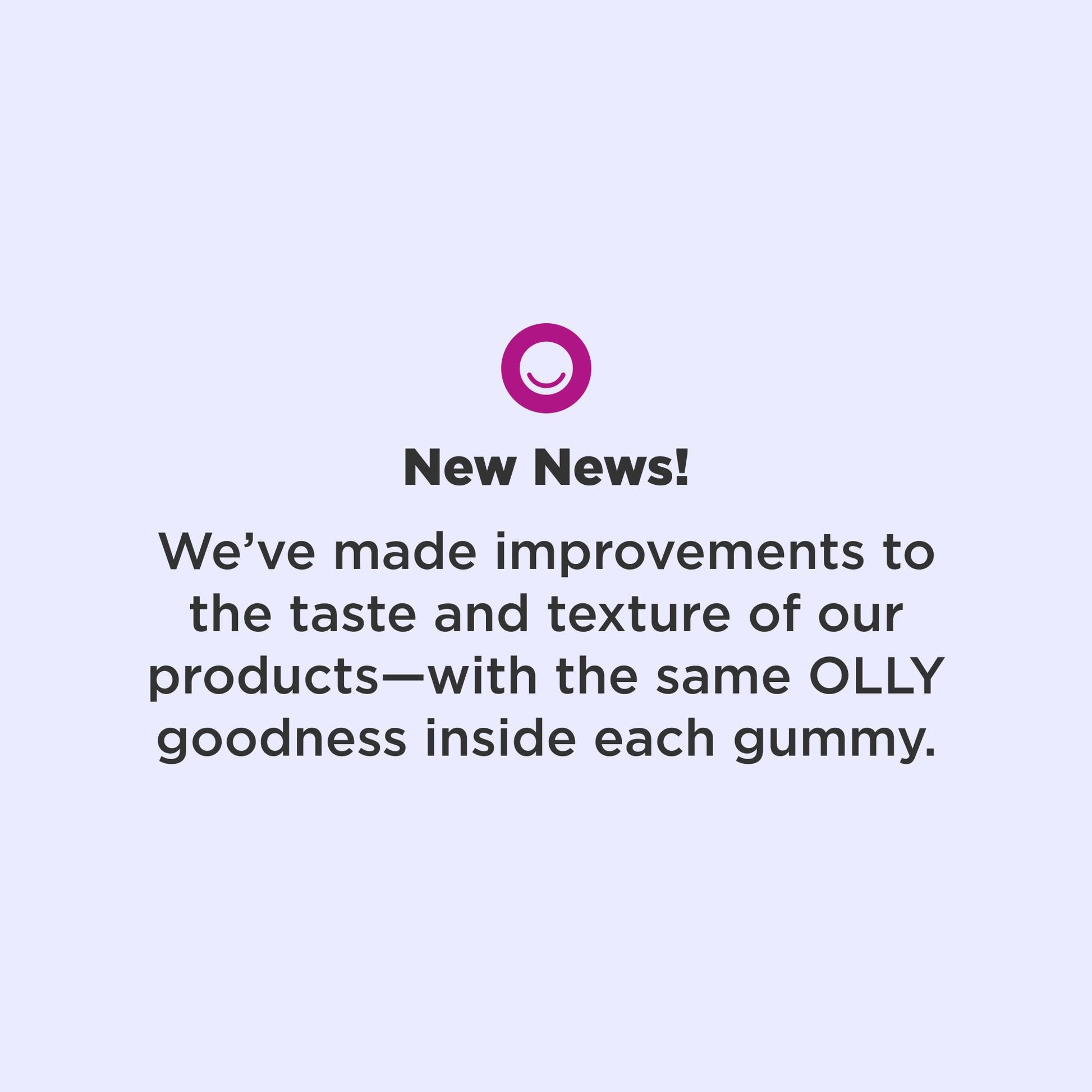 OLLY chewable supplement midnight berry flavor dietary details and serving size information label