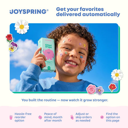 Secure safety seal on the cap of the original imported JoySpring children bedtime dietary supplement