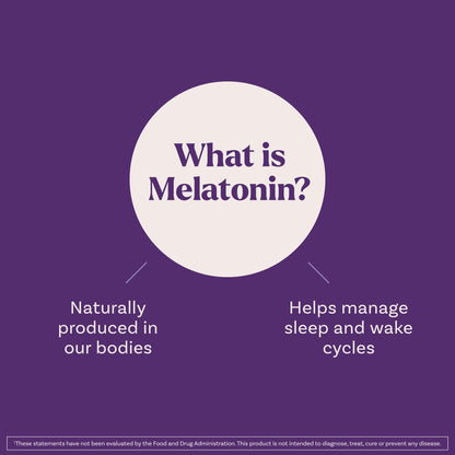 Natrol Liquid Melatonin bottle showing allergen free icons and vegetarian certification details