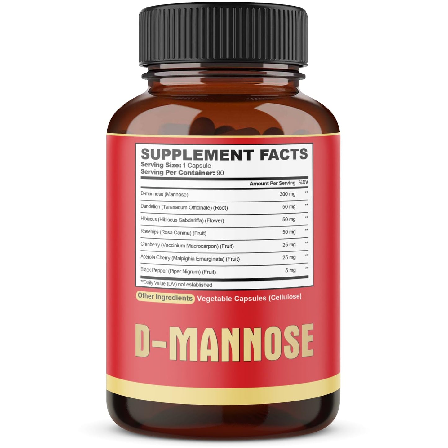 Agobi D-Mannose dietary supplement container illustrating the high absorption bladder health complex.