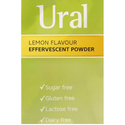 Ural urinary alkalinizer lemon flavour sachets packaging details