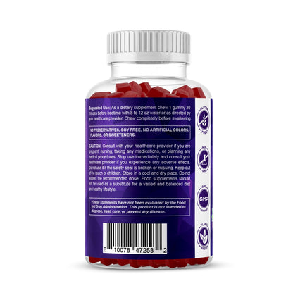 Authentic imported Vitamatic strawberry flavored sugar free sleep aid bottle
