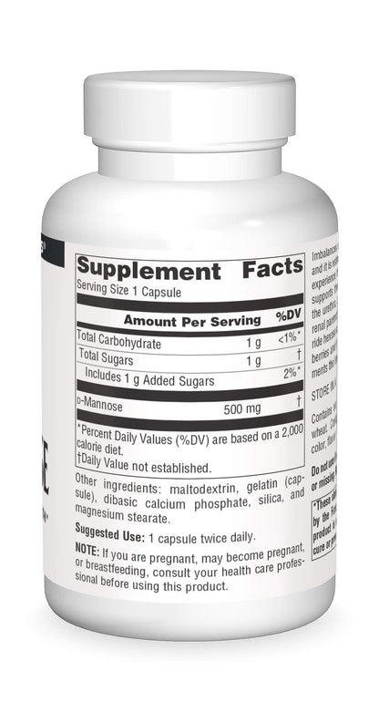Imported USA bladder support capsules by Source Naturals on plain background