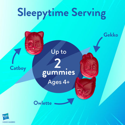 Gluten free and dairy free kids melatonin gummies package graphics