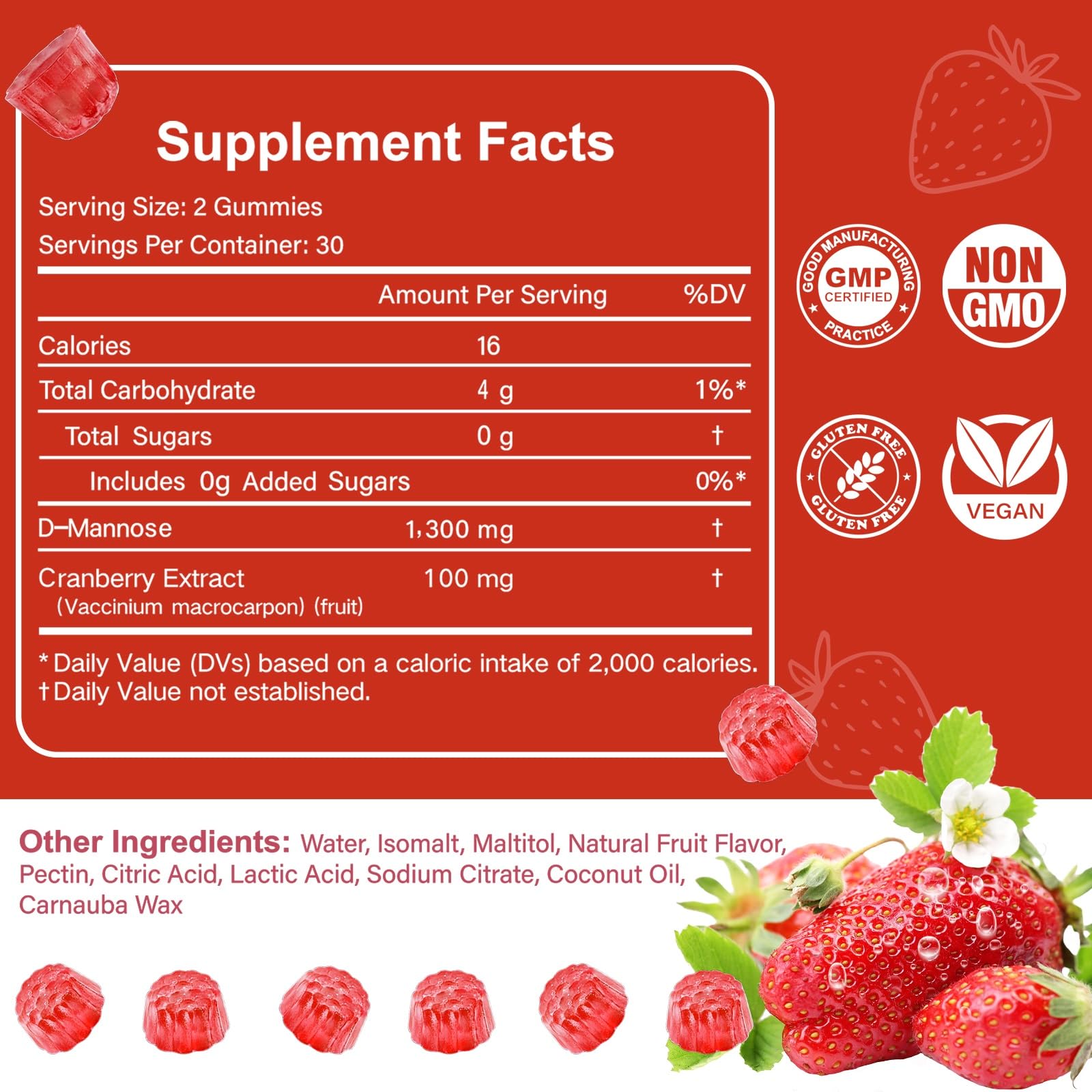HFELIZ sugar free bladder health supplement 60 strawberry gummies lifestyle shot