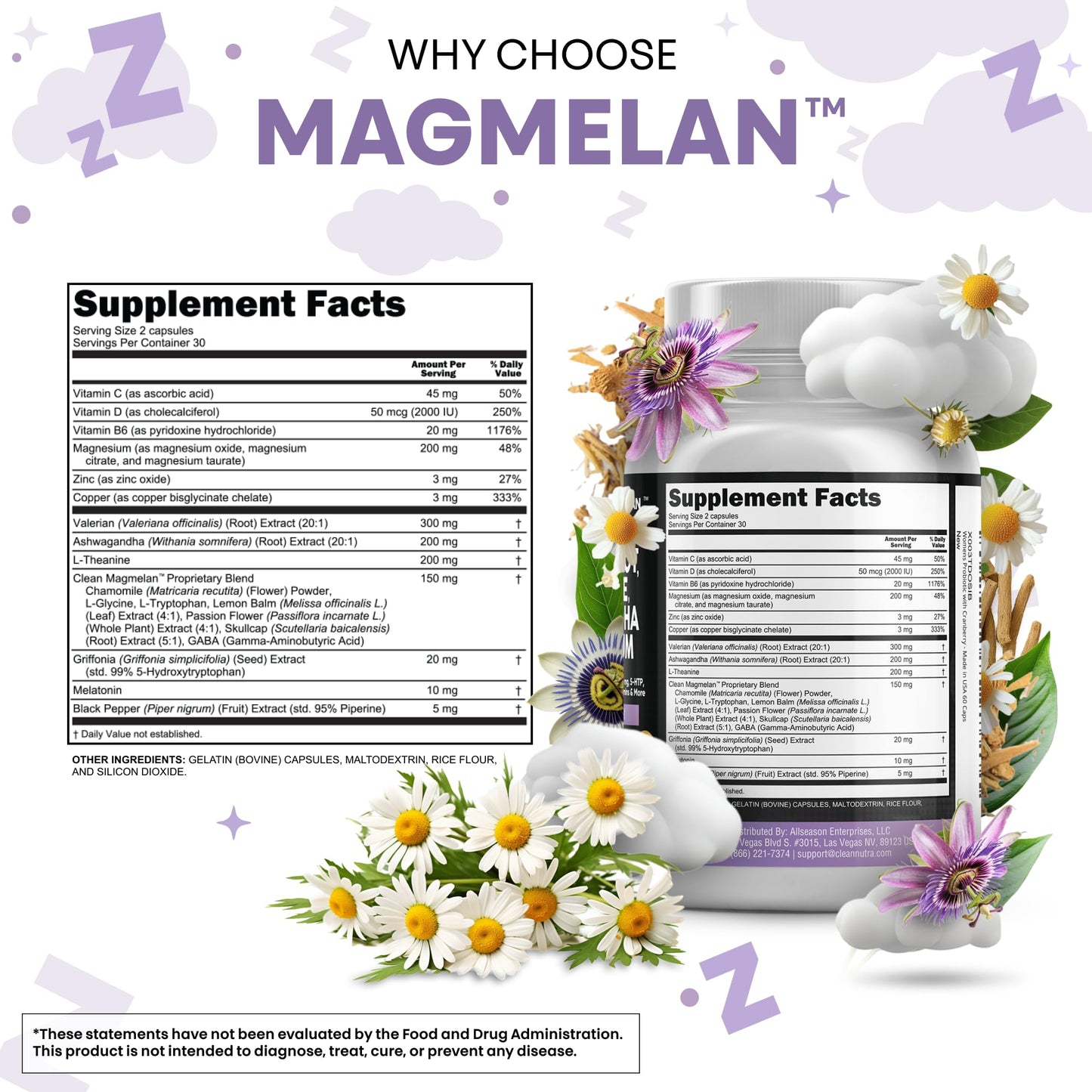 Clean Nutraceuticals sleep support supplement with ashwagandha and L-theanine expiration date