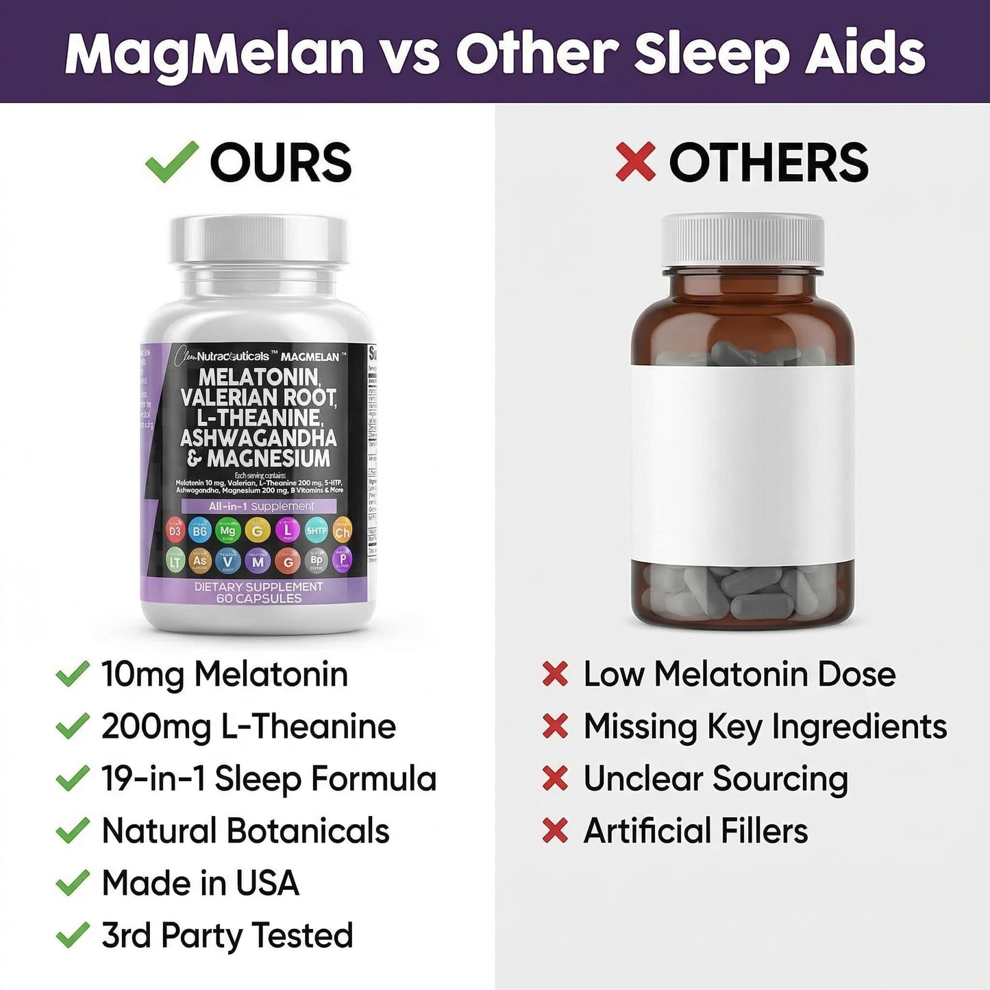 Clean Nutraceuticals melatonin and magnesium complex lifestyle product imagery