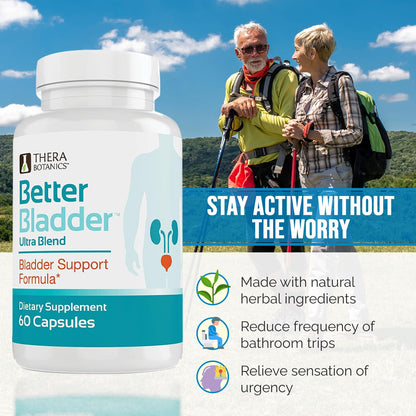 Authentic Better Bladder Ultra control packaging showing leak reduction claims