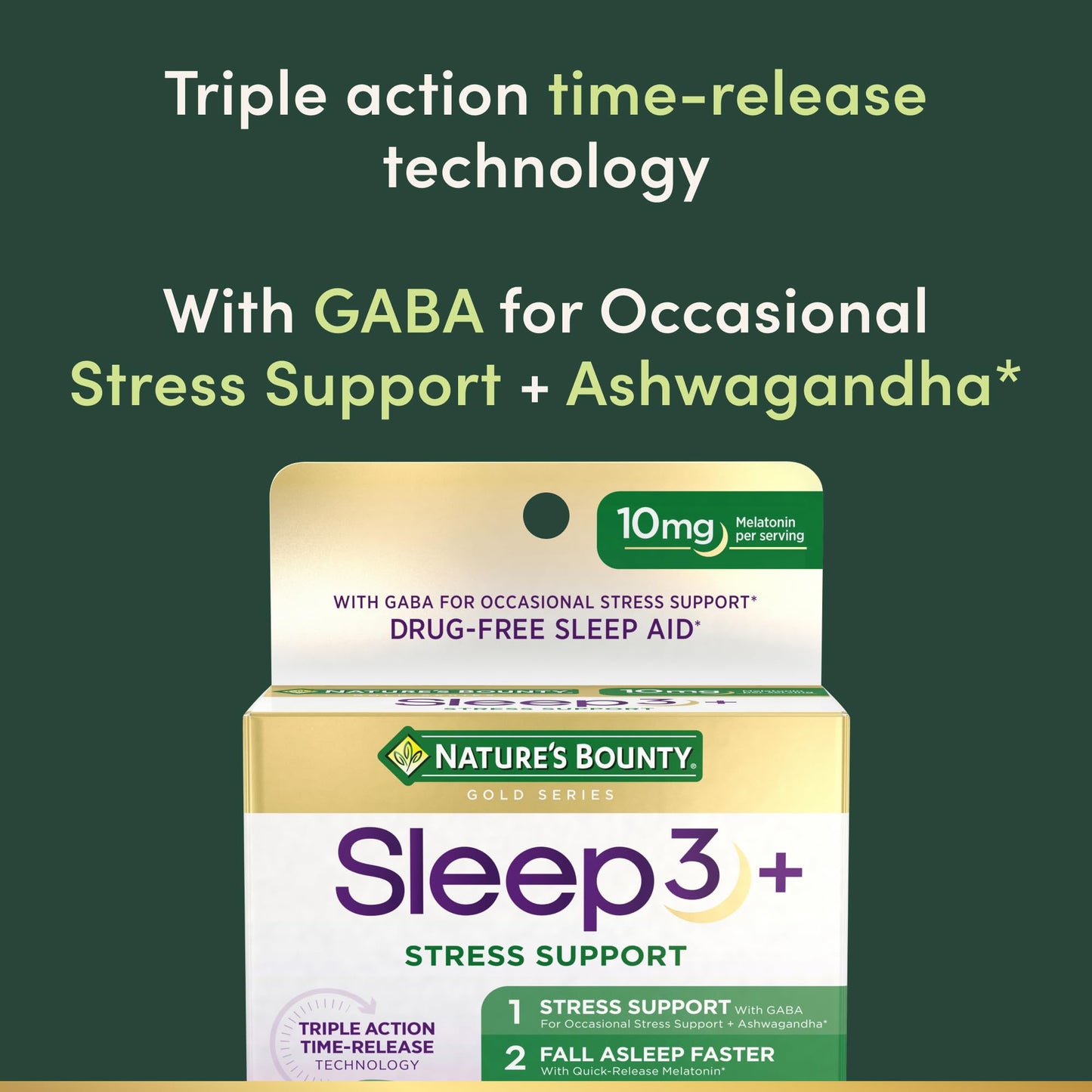 Nature's Bounty maximum strength sleep aid drug free ingredients label details