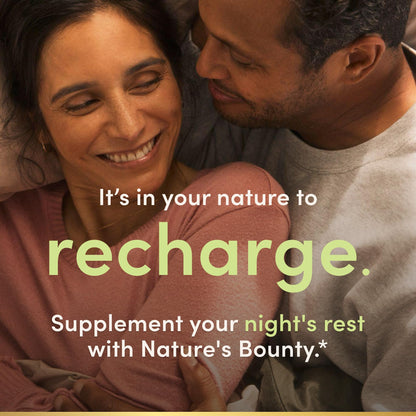 Nature's Bounty Sleep3 Plus Stress Support time release technology diagram side bottle view